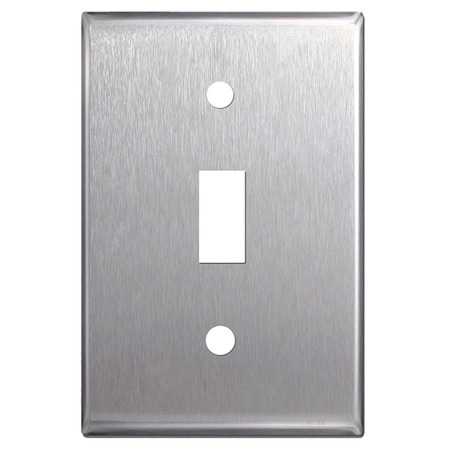 ELECTRIDUCT Stainless Steel Wall Plates Light Switch Covers - Electriduct WP-ED-SS-1G-1T-5PK